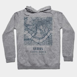 seoul simple map Hoodie